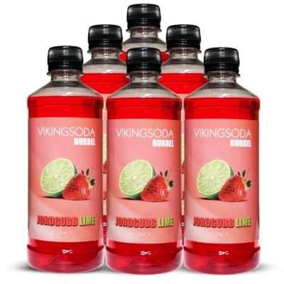 6-Pack Bubbel Jordgubb Lime
